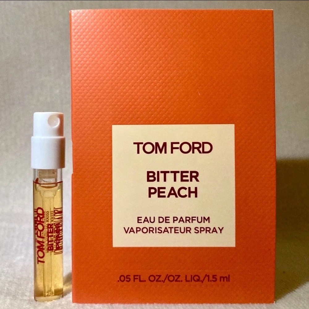 LOT OF 10 Tom Ford Bitter Peach EDP Spray Sample Vial 1.5 ml / .05 oz Travel - Picture 2 of 7